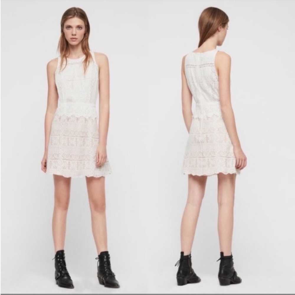 All Saints Melia Lace Dress size 6